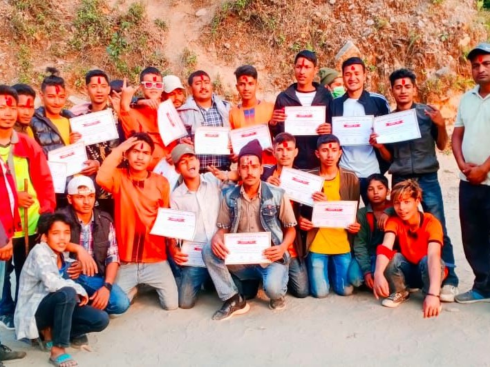 मुसीकोट ८ मा वाइसीएलले आयोजना गरेको भलिबल प्रतियोगिता सम्पन्न